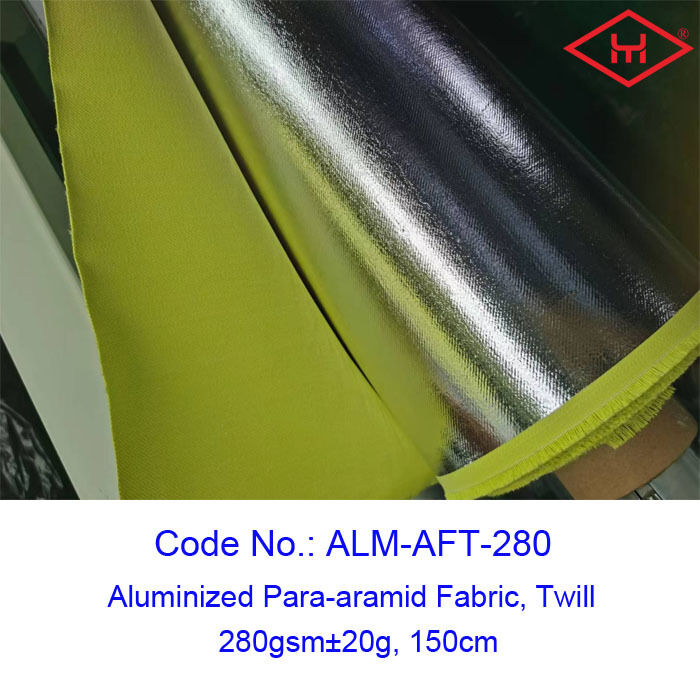 Typically Fluorescent Yellow Fire Retardant Reflective Fabric Featuring Flame-resistant Fibers Para-aramid 280 Grams Per Square Meter For Protective Clothing